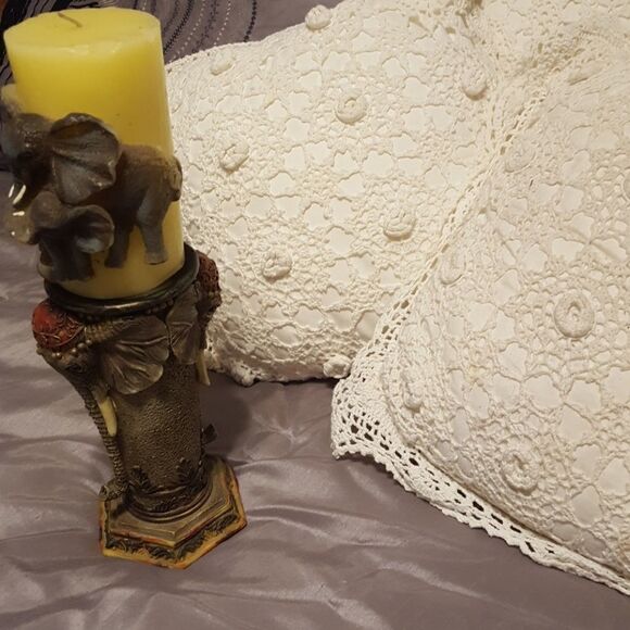 Single candle holder with candle - Picture 3 of 5